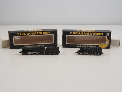 Lot 9 - A pair of GRAHAM FARISH N gauge steam...