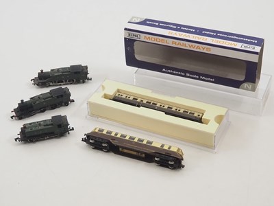 Lot 21 - A group of unboxed FARISH N gauge GWR steam...