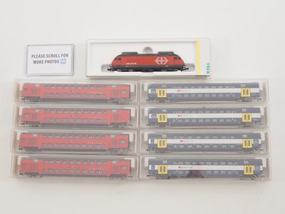 Lot 45 - A TRIX N gauge Swiss outline Re460 class...