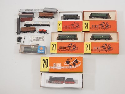 Lot 47 - A group of N gauge German outline rolling...