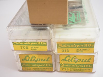 Lot 51 - A group of LILIPUT HOe scale rolling stock...