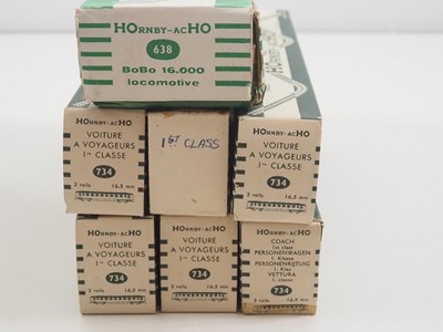Lot 53 - A group of HORNBY ACHO HO gauge French outline...