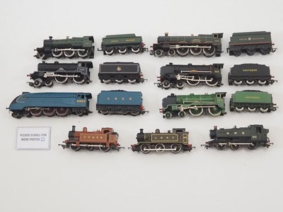 Lot 67 - A group of unboxed OO gauge steam locomotives...