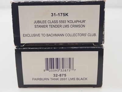 Lot 77 - A pair of BACHMANN OO gauge LMS steam locos...