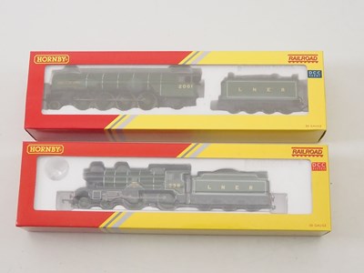 Lot 92 - A pair of HORNBY OO gauge LNER steam locos...