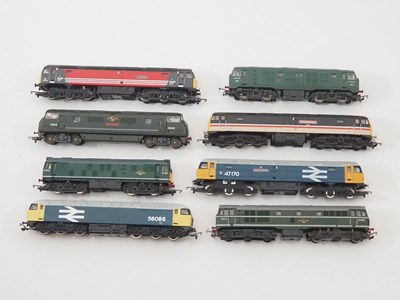 Lot 94 - A group of OO gauge diesel locomotives by...