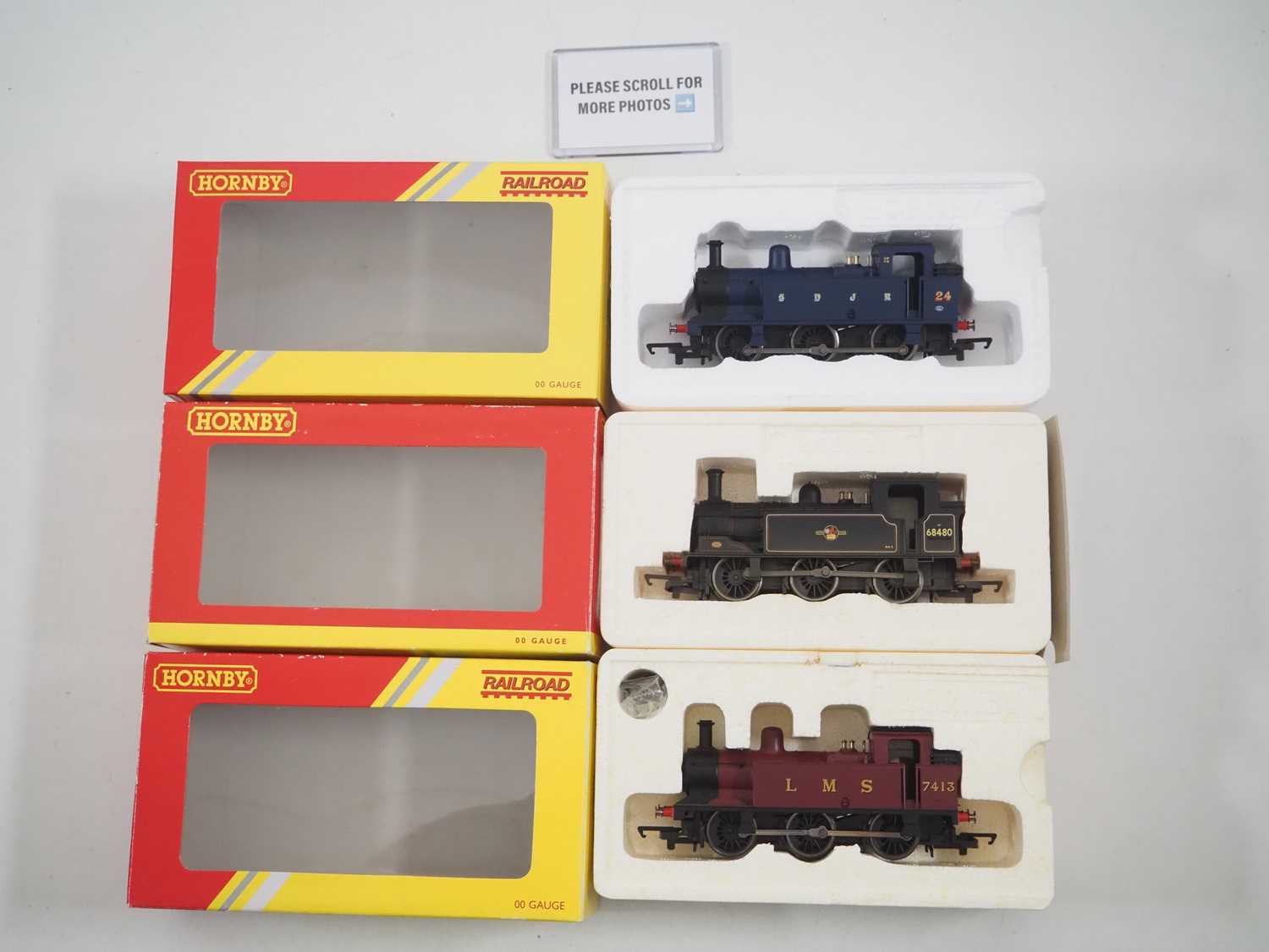 Lot 117 - A pair of HORNBY OO gauge class 3F Jinty steam...