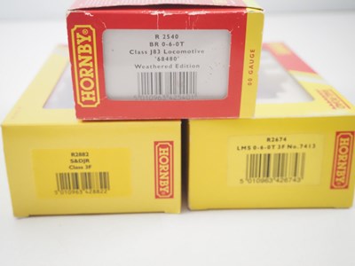 Lot 117 - A pair of HORNBY OO gauge class 3F Jinty steam...