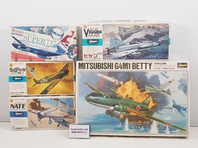 Lot 276 - A group of unbuilt plastic aircraft kits by...