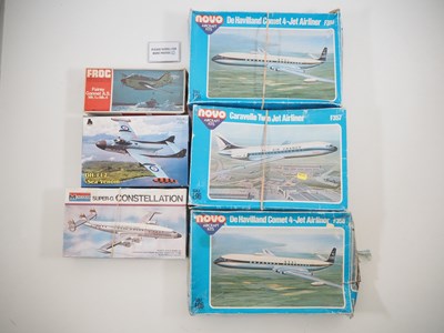 Lot 282 - A group of unbuilt plastic aircraft kits in...