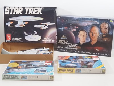 Lot 350 - A Star Trek group comprising an AMT 3 piece...