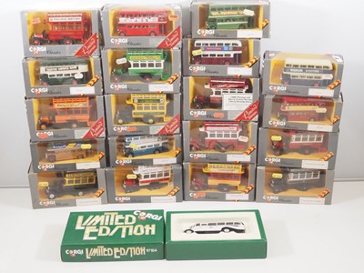 Lot 366 - A mixed group of CORGI CLASSICS diecast buses,...