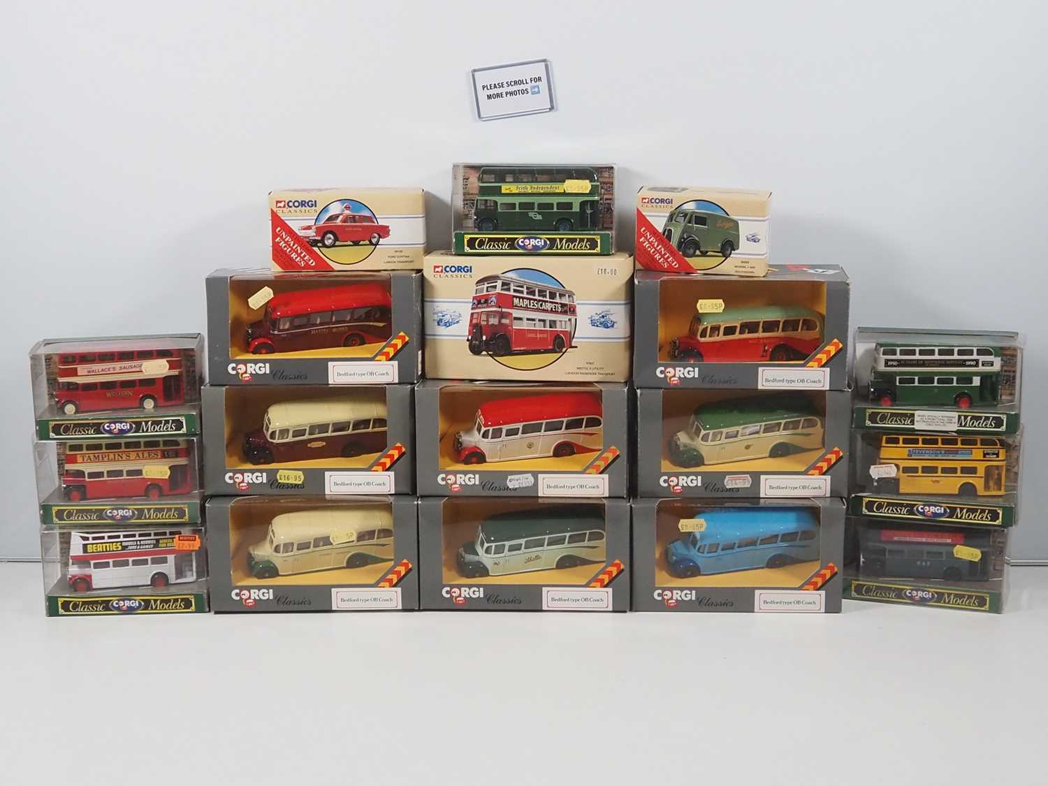 Lot 369 - A mixed group of CORGI CLASSICS diecast buses...