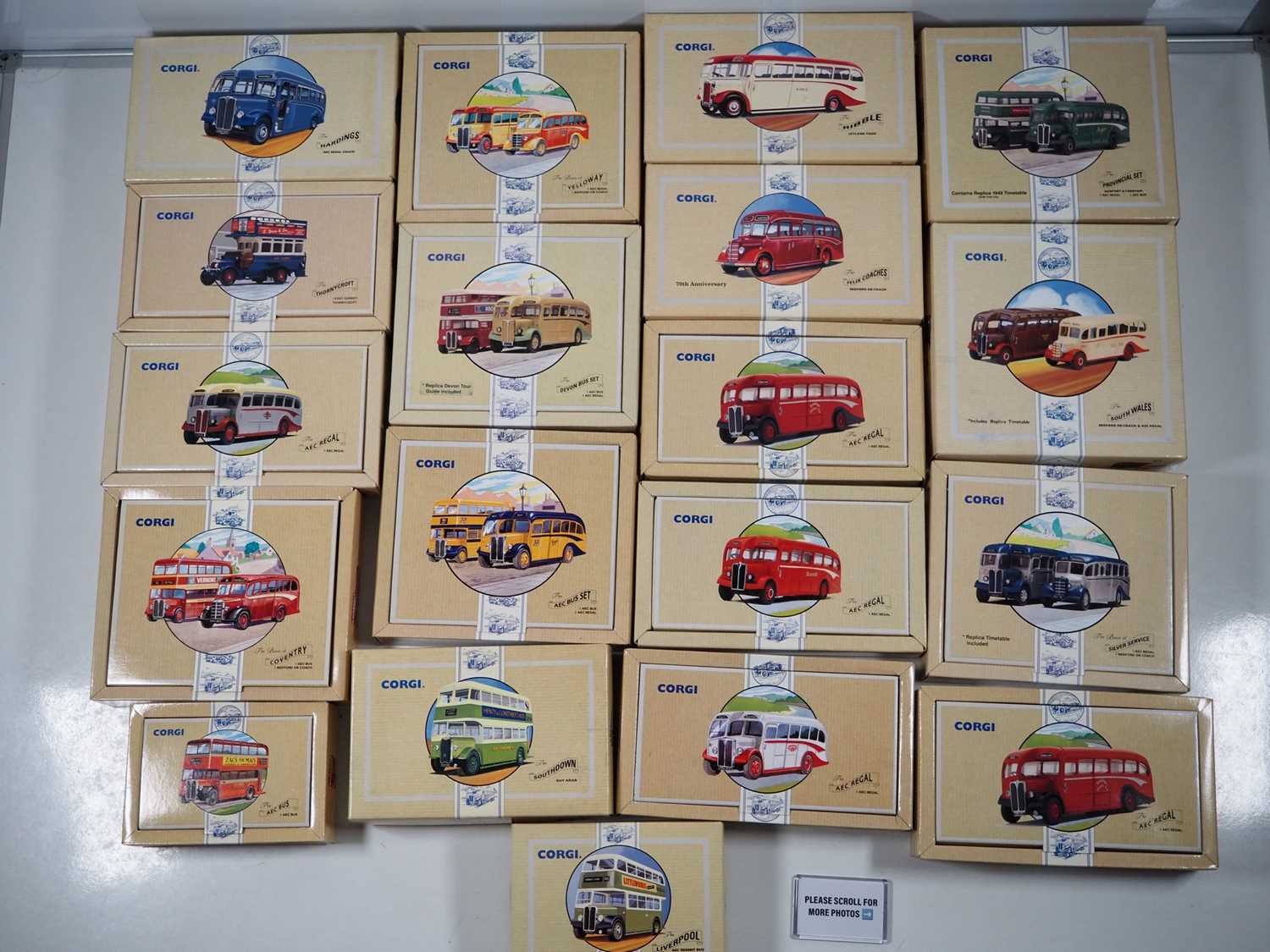 Lot 370 - A mixed group of CORGI CLASSICS diecast buses...