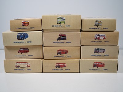 Lot 370 - A mixed group of CORGI CLASSICS diecast buses...