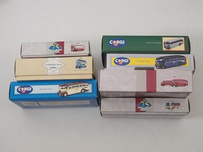 Lot 372 - A mixed group of CORGI CLASSICS diecast buses,...