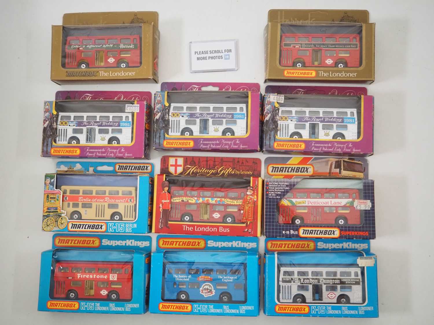 Lot 386 - A group of MATCHBOX Kingsize K15 'The Londoner'...