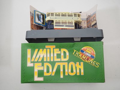 Lot 387 - A group of 1:76 scale CORGI OOC diecast trams...
