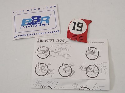 Lot 426 - A BBR 1/18 scale diecast Ferrari 375 Plus #19...