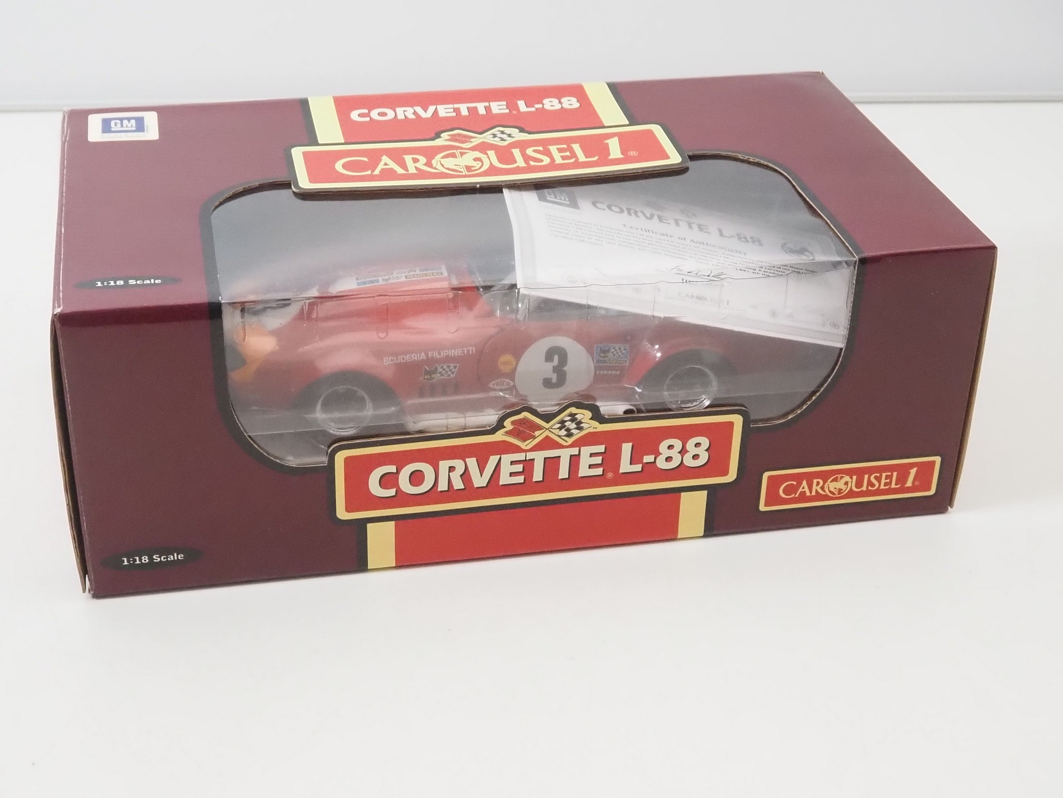 CORVETTE TEST CAR 1969 L-88 427 CAROUSEL 1 CHEVROLET 1/18