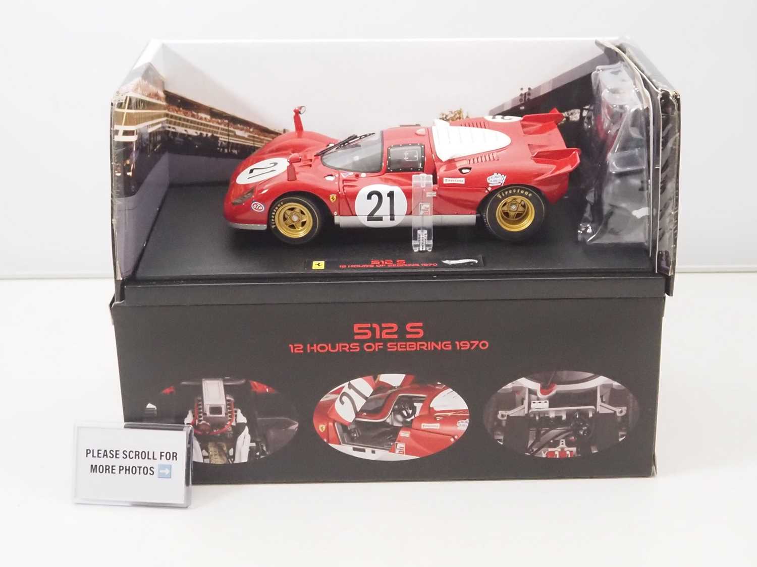 Lot 429 - A HOTWHEELS ELITE 1/18 scale diecast Ferrari...