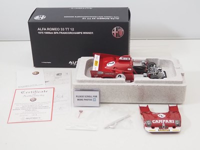 Lot 430 - An AUTOART SIGNATURE 1/18 scale diecast Alfa...