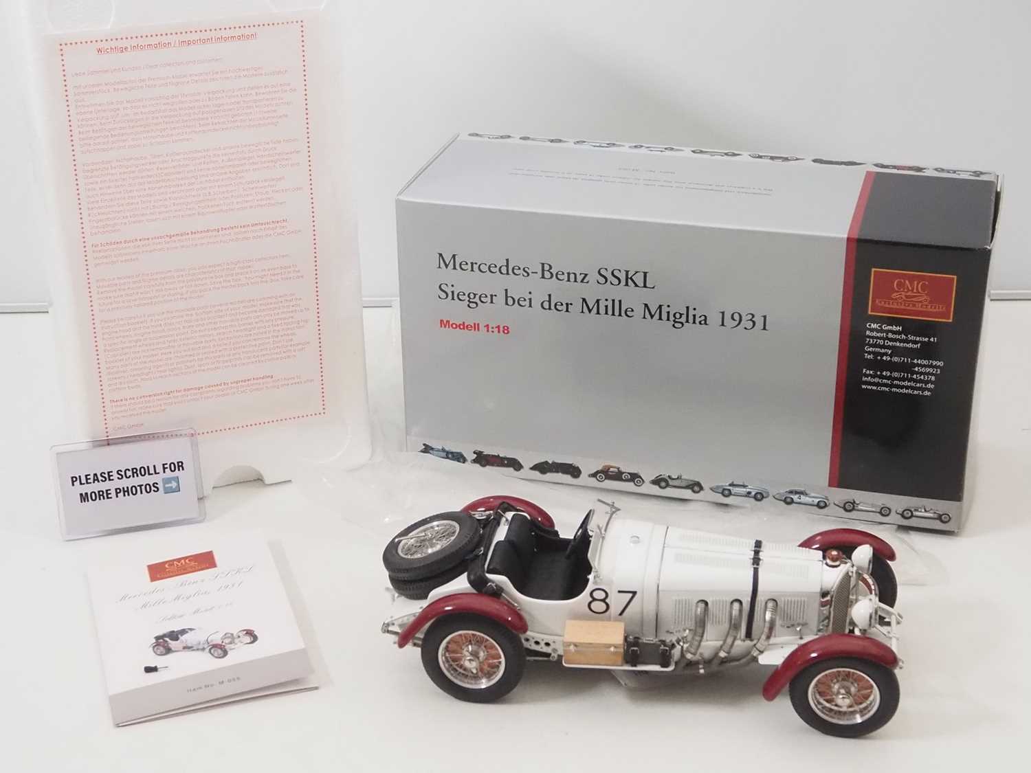 Lot 447 - A CMC M-055 1/18 scale diecast Mercedes-Benz...