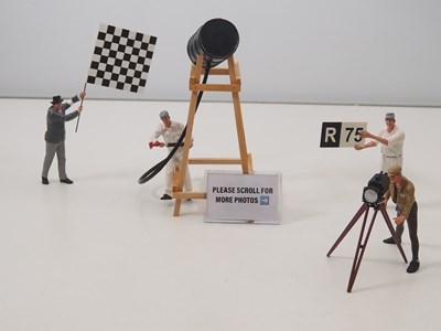 Lot 448 - A group of cast 1/18 scale racing related...