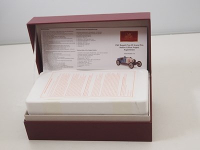 Lot 465 - A CMC M-100-013 1/18 scale diecast Bugatti...