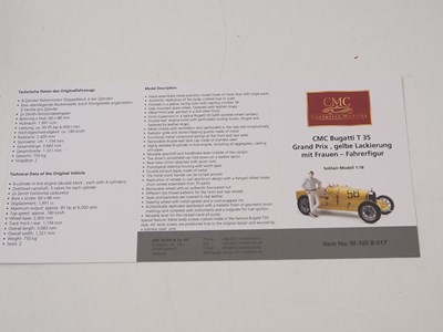 Lot 466 - A CMC M-100-017 1/18 scale diecast Bugatti...