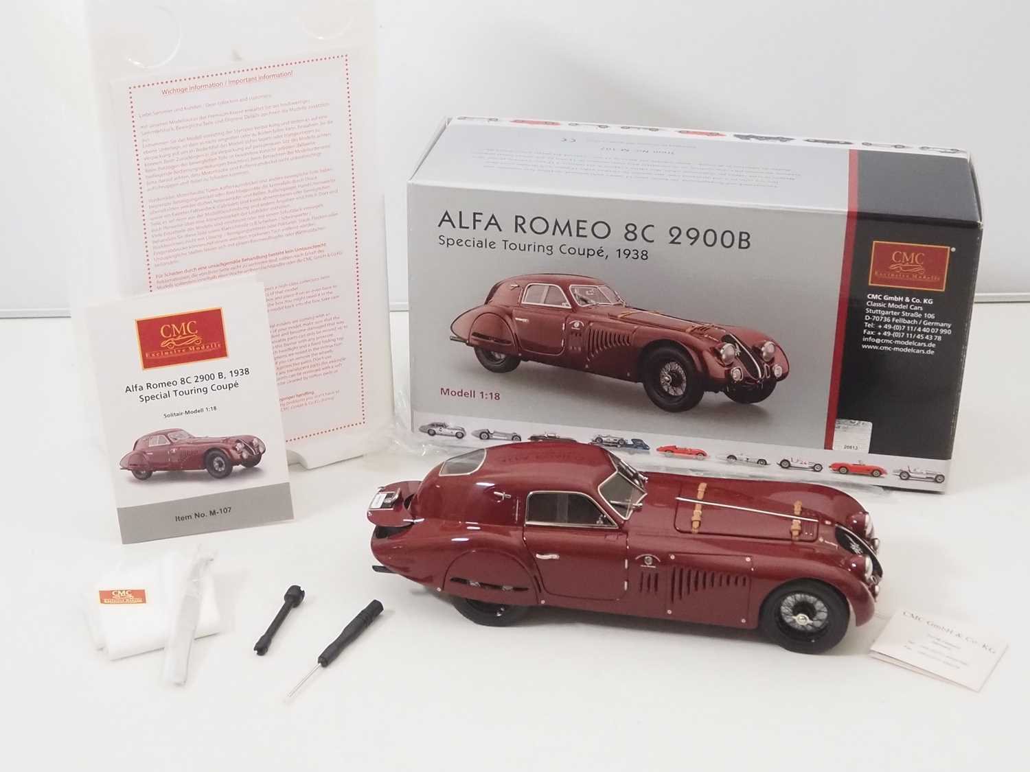 Lot 469 - A CMC M-107 1/18 scale diecast Alfa Romeo 8C...