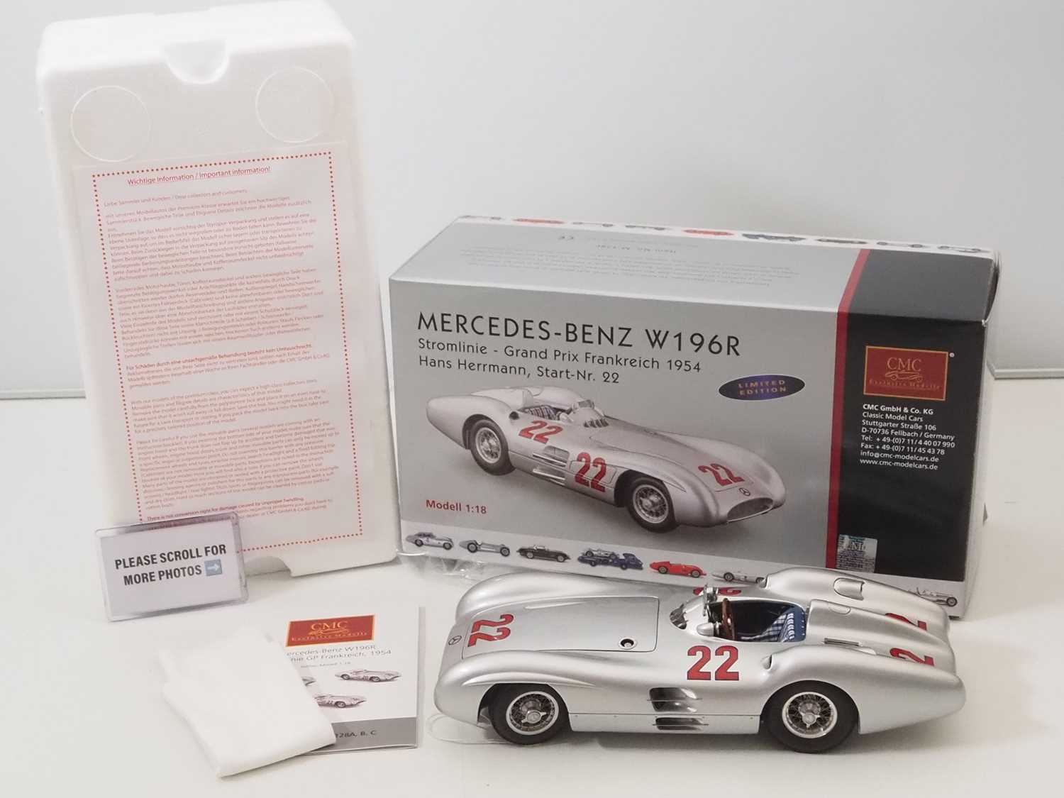 特価 CMC (1/18) メルセデスベンツ W196 【公式通販】 CMC 1/18