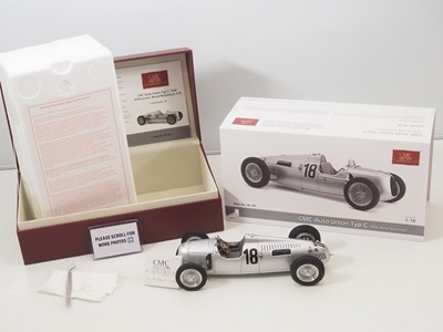 Lot 487 - A CMC M-161 1/18 scale diecast Auto Union Typ...