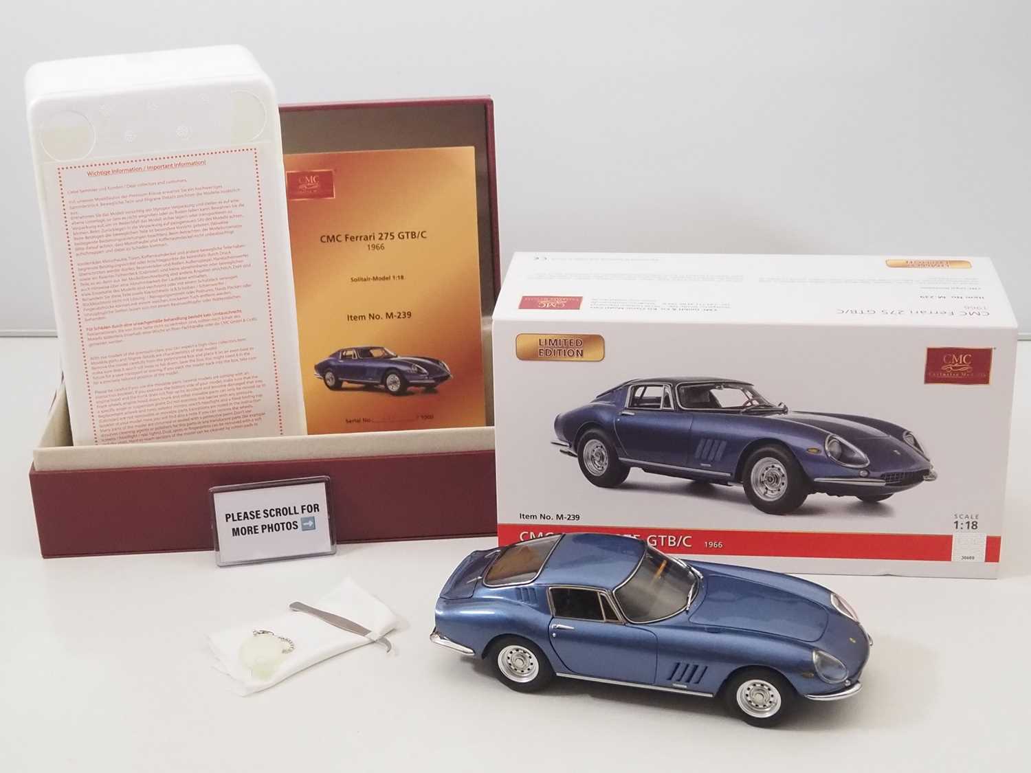 Lot 499 - A CMC M-239 1/18 scale diecast Ferrari 275...
