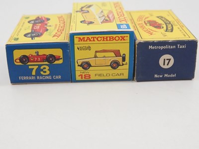 Lot 547 - A small group of boxed and unboxed MATCHBOX...