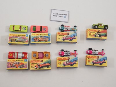 Lot 551 - A group of MATCHBOX Superfast hotrod and...