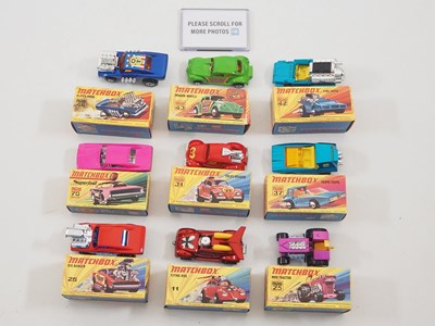 Lot 553 - A group of MATCHBOX Superfast hotrod style...