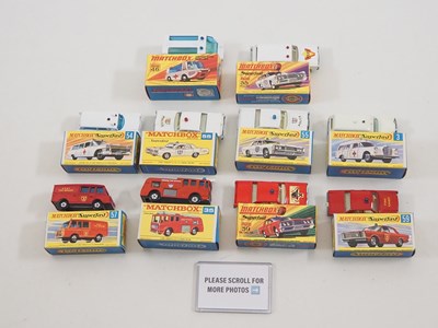 Lot 554 - A group of MATCHBOX Superfast emergency...