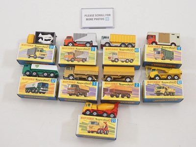 Lot 556 - A group of MATCHBOX Superfast diecast lorries...
