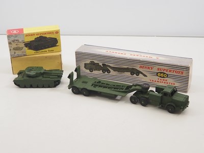 Lot 587 - A pair of DINKY SUPERTOYS military diecast...