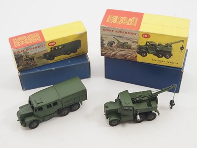 Lot 589 - A pair of DINKY SUPERTOYS military diecast...