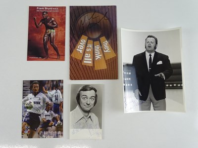 Lot 129 - A mixed group of signed items comprising: ROY...