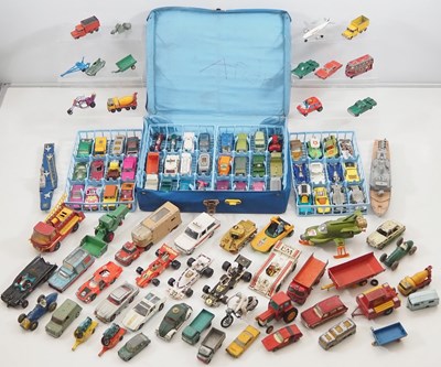 Lot 593 - A large quantity of vintage playworn diecast...