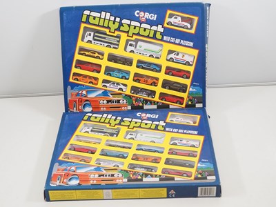 Lot 605 - A pair of CORGI JUNIORS Rally Sport multi car...