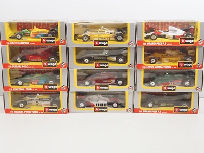 Lot 611 - A group of BBURAGO 1:24 scale diecast Formula...
