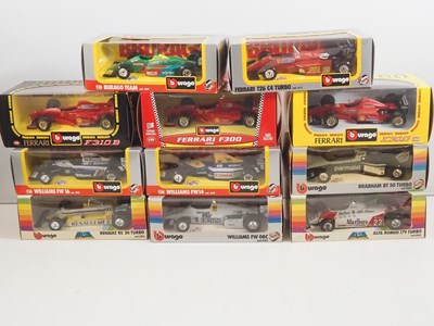Lot 612 - A group of BBURAGO 1:24 scale diecast Formula...