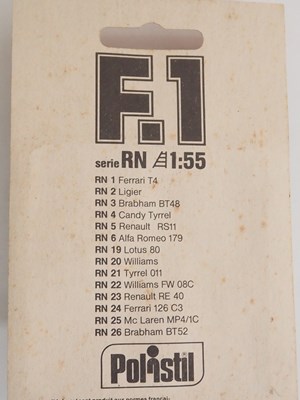 Lot 631 - A group of POLISTIL diecast Formula 1 race...