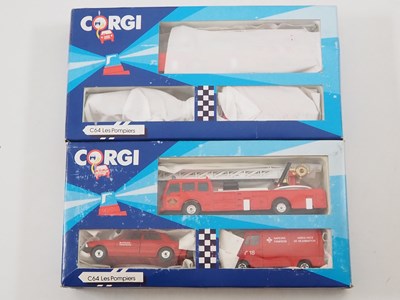 Lot 649 - A group of CORGI Emergency vehicle and Fire...