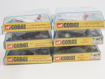Lot 687 - A group of CORGI (Lintoys) diecast aircraft -...