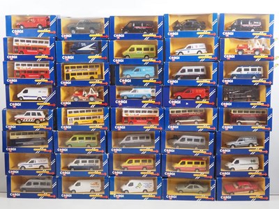 Lot 695 - A mixed group of CORGI diecast cars and vans...